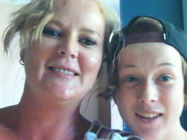 Road crash victim Jase Grant, 15, with his mother Erryn Grant (left) — Photo: Supplied