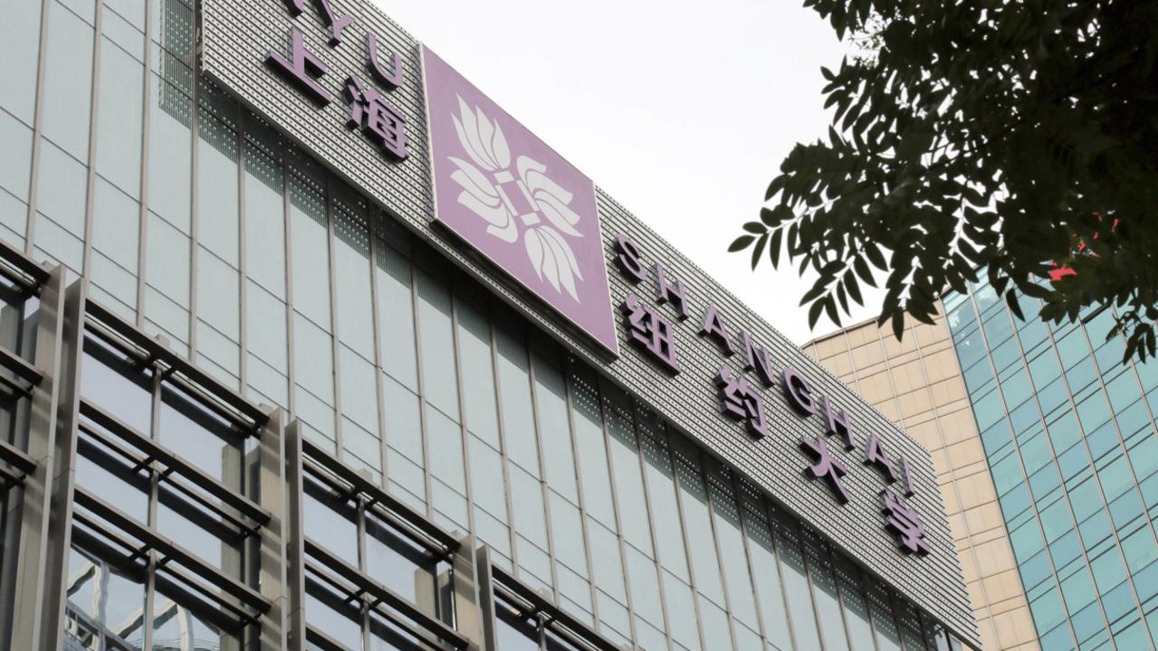 The teaching building at the campus of New York University Shanghai, where several people on China’s watchlist work or are students.
