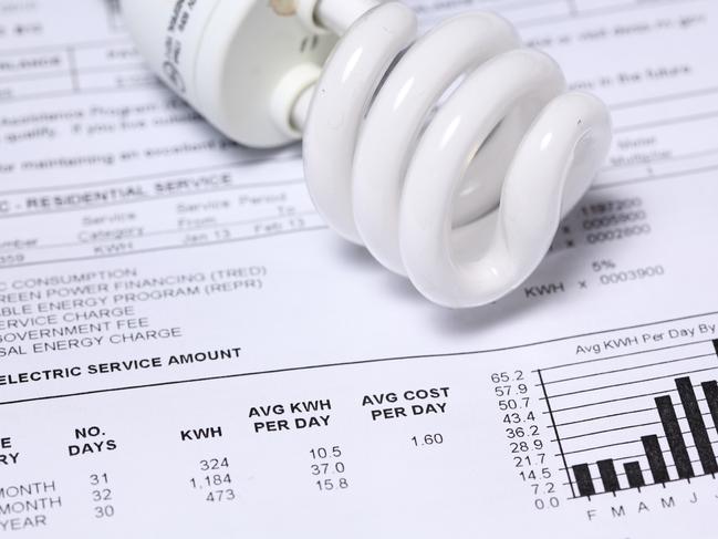 Generic photo of an electricity account    /  bill