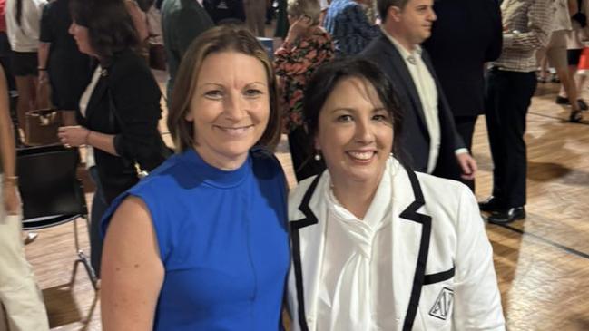 Upper House MP Nicola Centofanti with new Liberal Senator Leah Blyth, and fellow right-winger on Friday January 31. Picture: Facebook