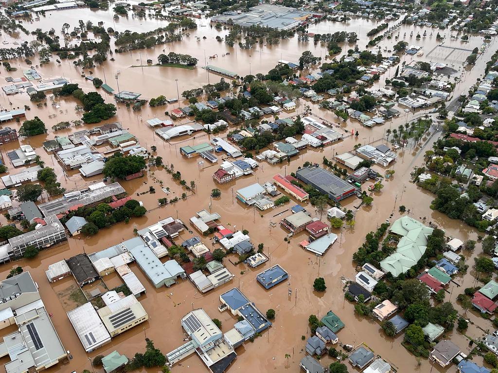 Twin flooding in Lismore earlier this year raised the issue of the declining rates of home insurance. Picture: NSW SES