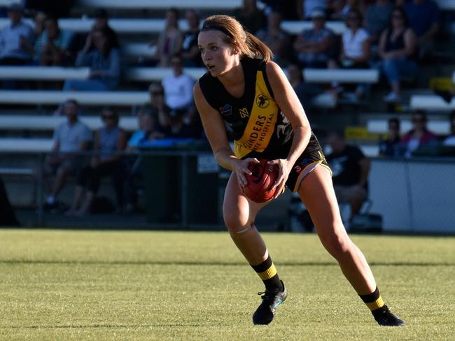 Glenelg SANFLW player Lucy Bellinger. Picture - Gordon Anderson