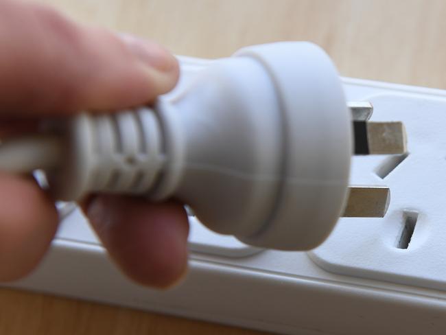 A multi-point power board is seen in Melbourne, Monday, October 16, 2017. Household electricity stock. (AAP Image/Julian Smith) NO ARCHIVING