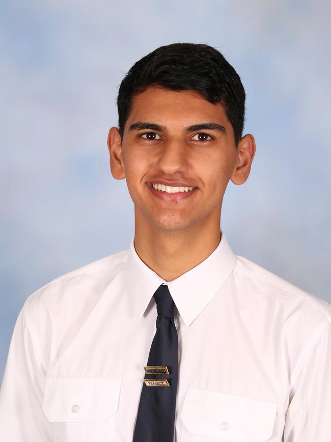 Wahroonga Adventist Year 12 School Captain Dhruv Saini