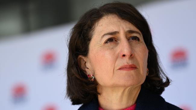NSW Premier Gladys Berejiklian is preparing for case numbers to hit triple digits on Monday. Picture: NCA NewsWire/Bianca De Marchi