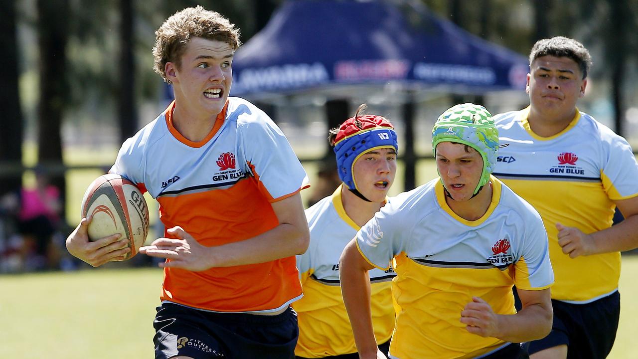 Hamish Bull is one of the rising stars of the Waratahs rugby program. Picture: John Appleyard