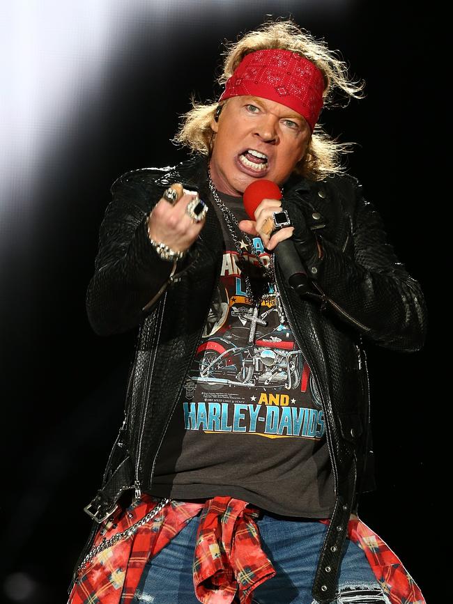 Axl Rose fronting Guns N’ Roses are touring in November and December. Picture: Paul Kane/Getty