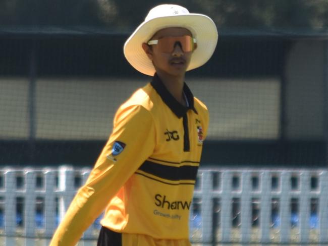 Neel Patel. Picture: Sean Teuma. AW Green Shield round one. UNSW vs Mosman at David Phillips Field, 17 December 2024