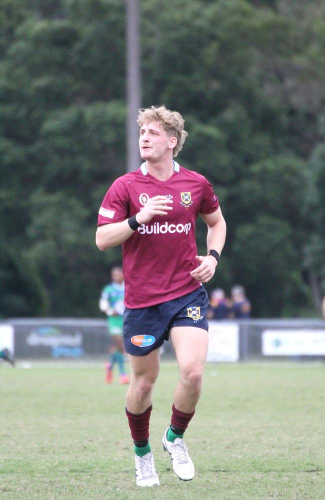 Isaac McAuliffe. Colts 1 club rugby action between UQ and GPS. Saturday, April 20, 2024.