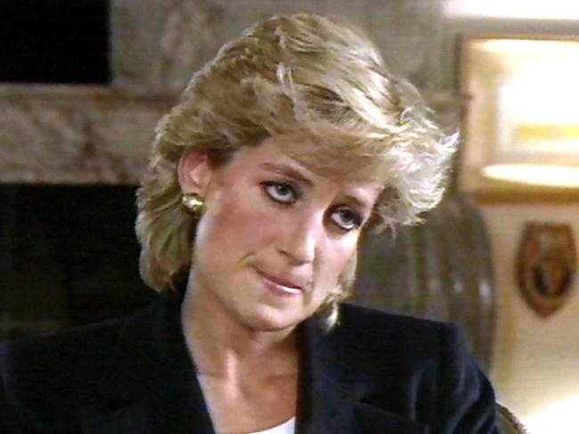 Diana, Princess of Wales during an interview taped &amp; aired on BBC's program Panorama.