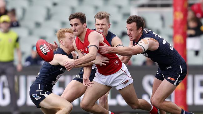 Tom Schwarz during his North Adelaide career. Picture: Sarah Reed