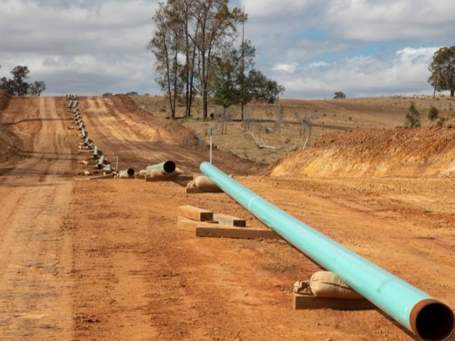 Work has started on a pipeline that will supply natural gas from Project Atlas in southwest Queensland to domestic customers