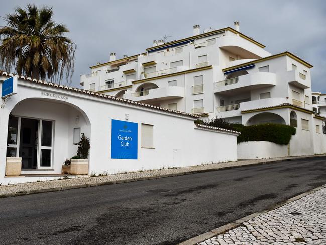 Maddie McCann went missing from this hotel in Portugal. Picture: AFP