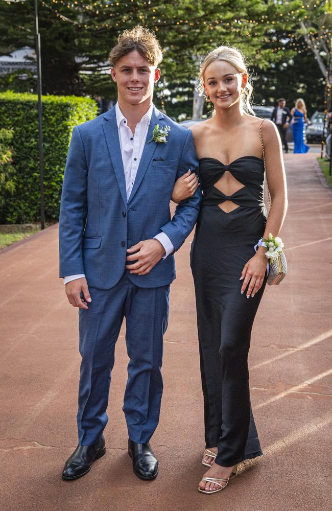 Brodie Hilt and partner Lucie Ramsay at St Mary's College formal at Picnic Point, Friday, March 22, 2024. Picture: Kevin Farmer