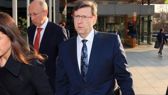 ClearView’s Gregory Martin leaves the banking royal commission in Melbourne. Pic: Aaron Francis