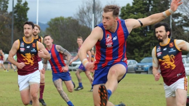 Hope Valley's Matthew Min in action for the Demons. Picture: Lisa Wright