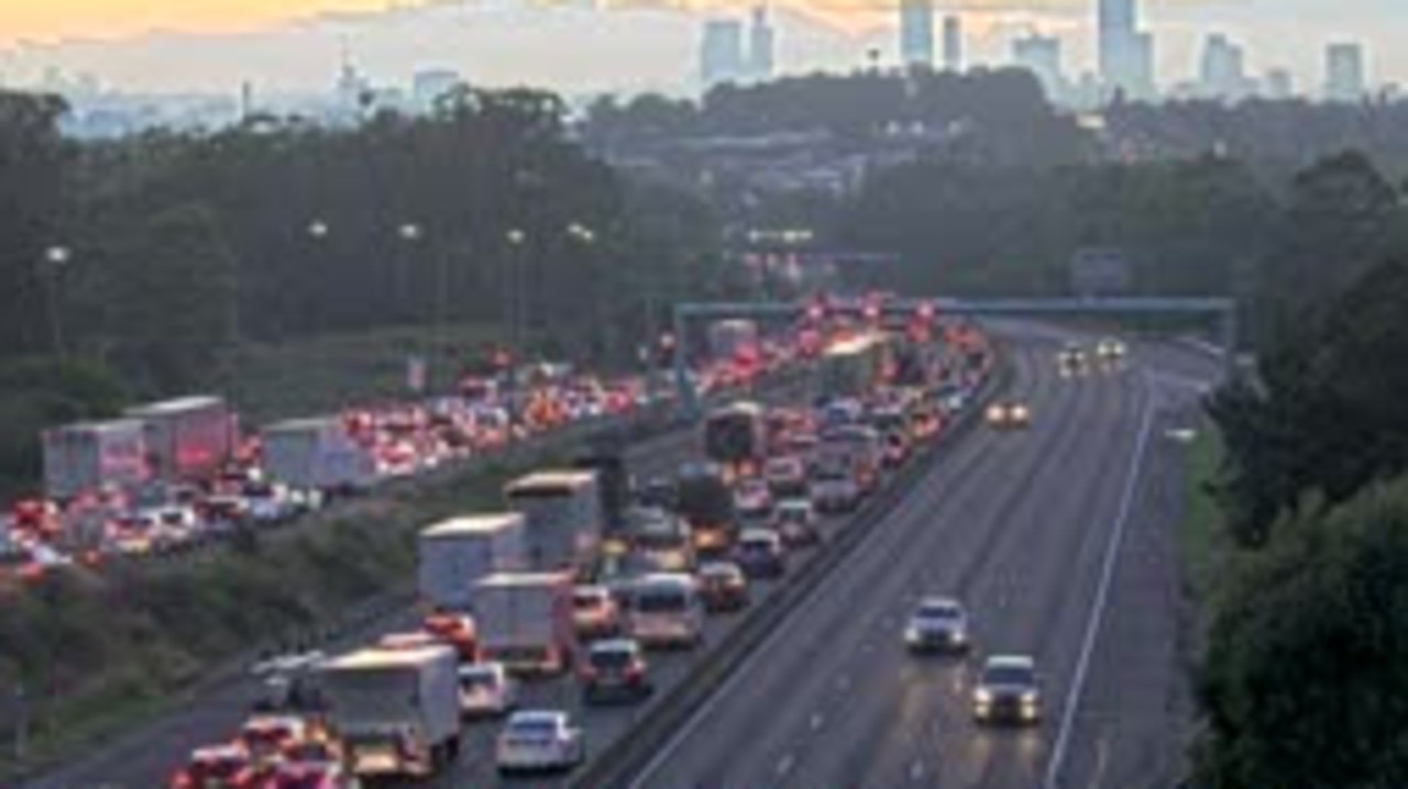 Peak-hour chaos as traffic backed up 14km