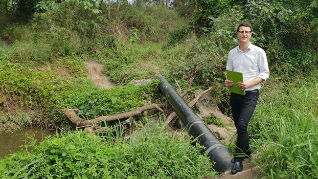 Member for Aspley Bart Mellish is calling for a proper crossing on Cabbage Tree Creek, linking Aspley State High School and the new Carseldine Urban Village.