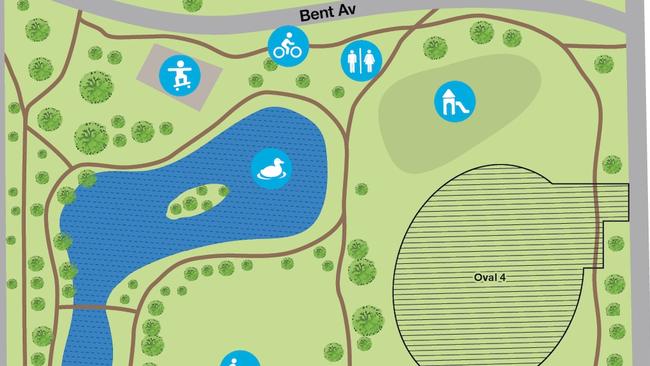 A map showing the Elsternwick Park oval due for an upgrade. Image: Bayside Council