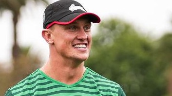 Jack Wighton on day one of pre-season at South Sydney. Pic: Souths Instagram