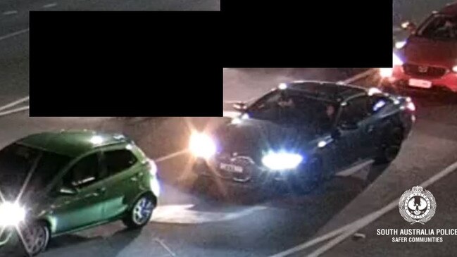 Police want to speak to the drivers of these cars, travelling on Morphett Rd, Warradale on Thursday night. Picture: SA Police