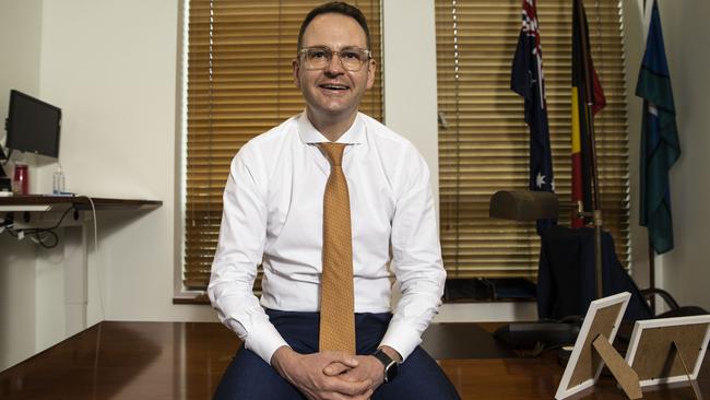 Senator Andrew Bragg says ‘Australia is now a world leader in cryptocurrency and we are breaking new ground’. Picture: NCA NewsWire / Gary Ramage