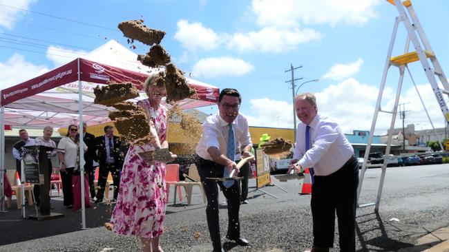 Official groundbreaking ceremony for the Kingaroy Transformation Project. Photo/Holly Cormack.