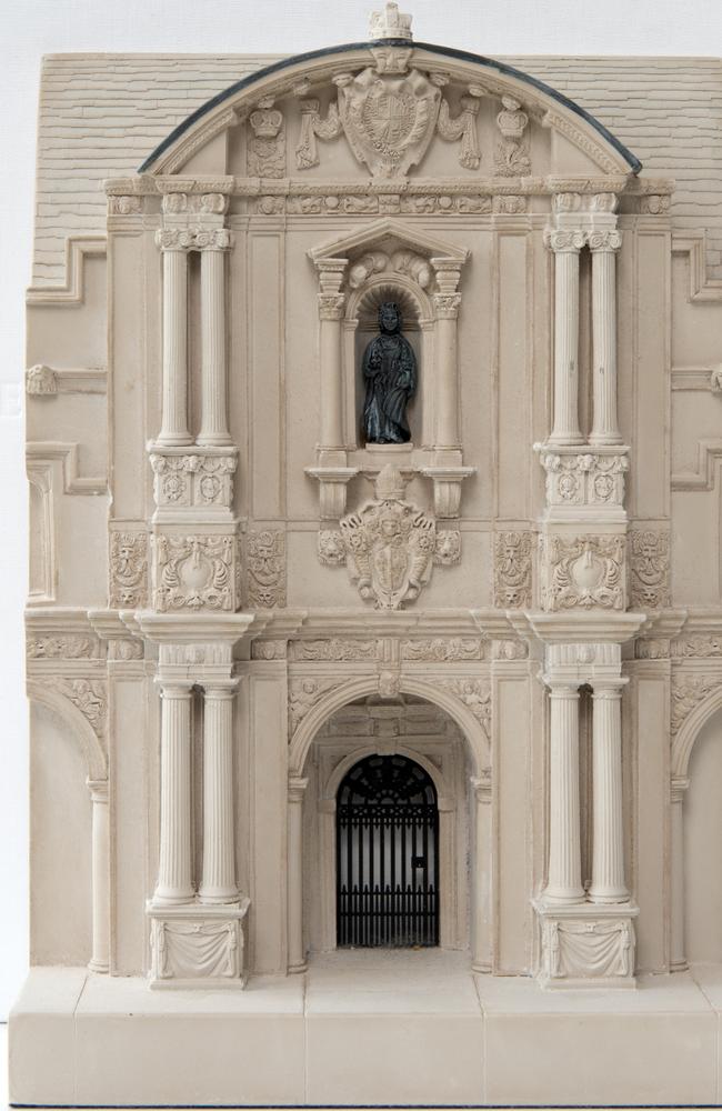 Architectural model of the White House door by Timothy Richards.