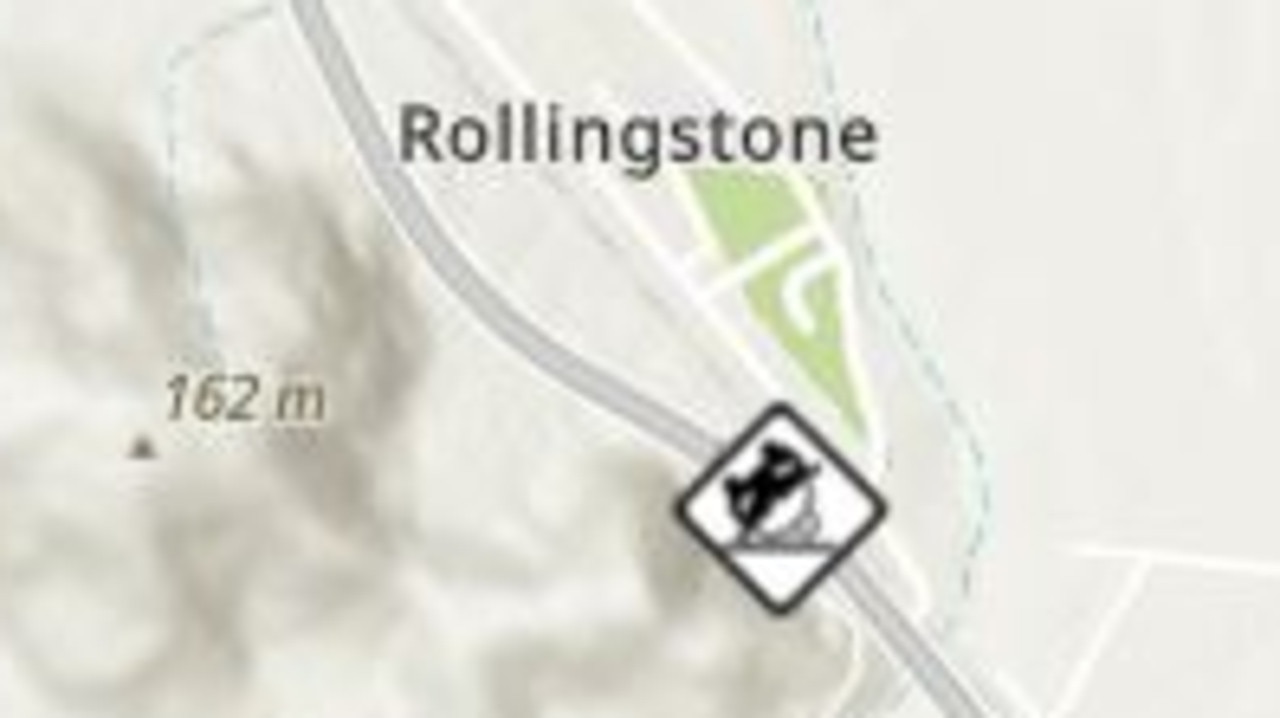 WARNING: Bruce blocked, Rollingstone crash