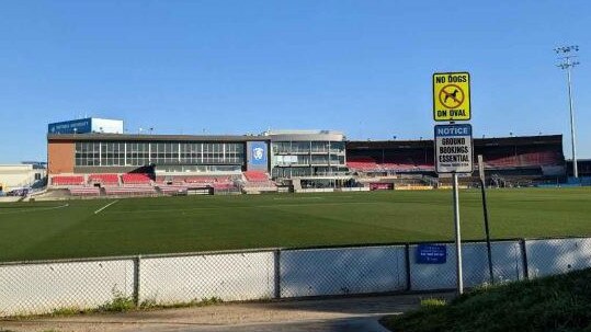 Current Whitten Oval 2020. Source Maribyrnong Council planning portal. Pic provided in documents submitted by the club for a planning application regarding their Whitten Oval redevelopment.