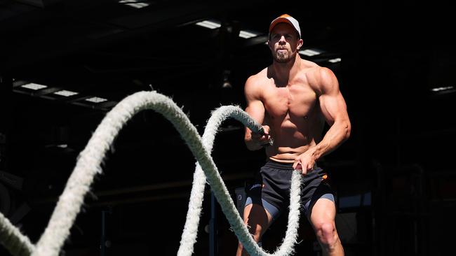 Brett Deledio gets ready for Saturday’s preliminary final against his former club.e. Picture. Phil Hillyard