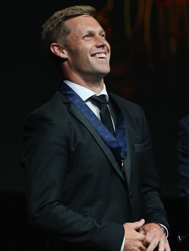 Sam Mitchell with his Brownlow Medal. Picture: Michael Dodge/Getty Images