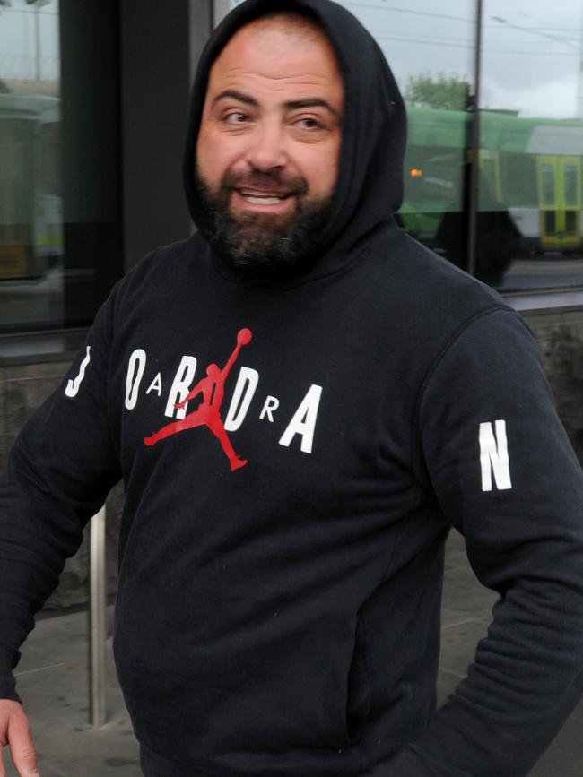 Nabil Maghnie outside Melbourne West police station.