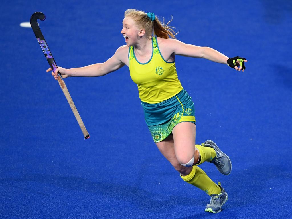 Hockeyroos young gun Amy Lawton is part of the HCM women’s squad. Picture: Getty Images