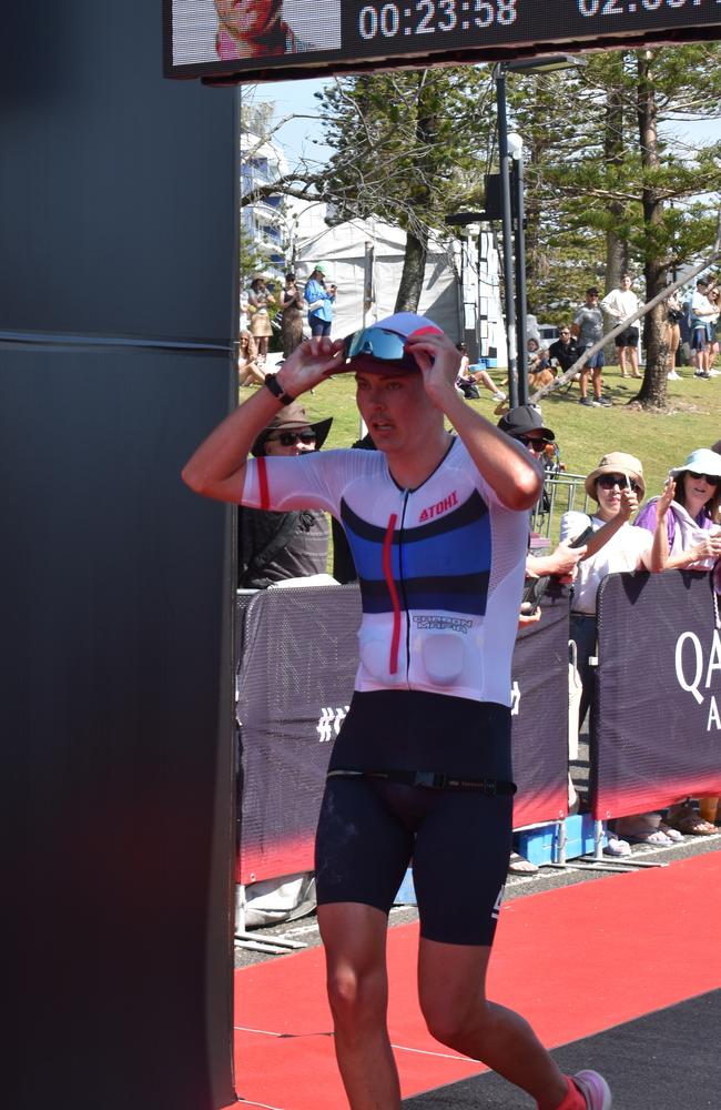 Second place: Nicholas Free at Sunshine Coast Ironman 70.3 2023.