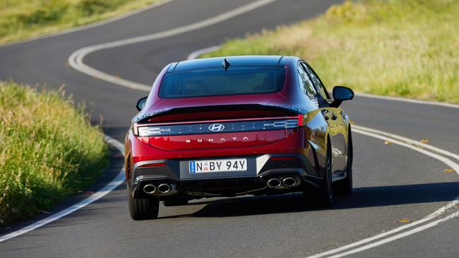 The Hyundai Sonata N Line is an athletic performer.