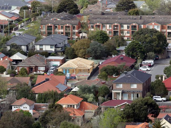 MELBOURNE, AUSTRALIA - NewsWire Photos, SEPTEMBER 21, 2023. Victorian Premier, Daniel Andrews, holds a press conference in Box Hill where he talked on fast tracking homes and housing developments.Generic view of houses in Box Hill.  Picture: NCA NewsWire / David Crosling