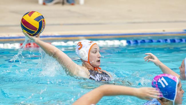 Rachel Roberts of Carina Leagues Warriors and Merlo Mermaids at Fortitude Valley Pool, Sunday, October 25, 2020 - Picture: Richard Walker