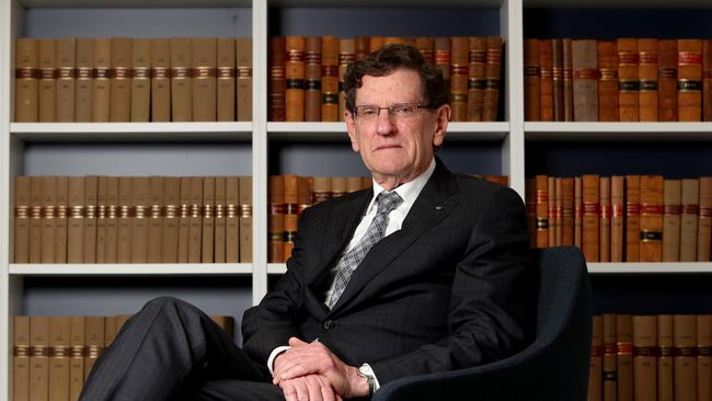 Former High Court chief justice Robert French at his office in Perth. Picture: Colin Murty