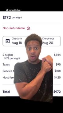 Man slams exorbitant and unaffordable Airbnb fees for a two-night stay