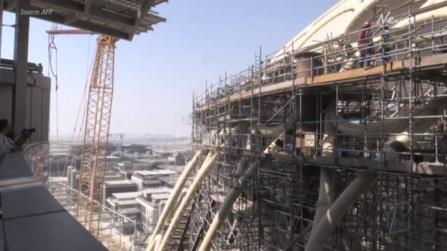 Dubai’s vast Expo 2020 site rises from the desert