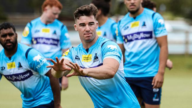 Charlie Murray at Gold Coast Titans training. Photo Gold Coast Titans