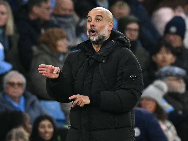 Pep Guardiola’s next two assignments are against Real Madrid and Liverpool. Picture: Oli Scarff/AFP