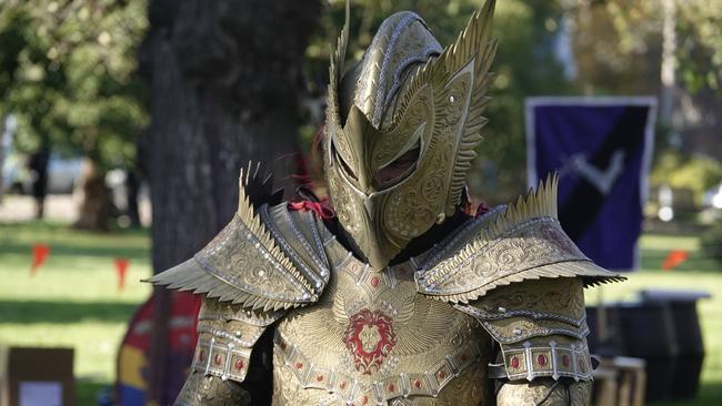 LARPers were very well prepared in their medieval armour. Picture: NewsWire / Valeriu Campan