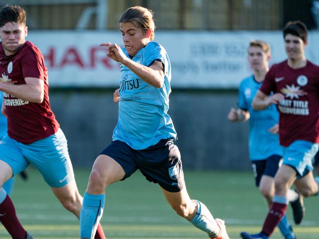 Cameron Peupion is one of numerous Sydney FC players to make the cut for the Joeys. Pic: Jaime Castaneda