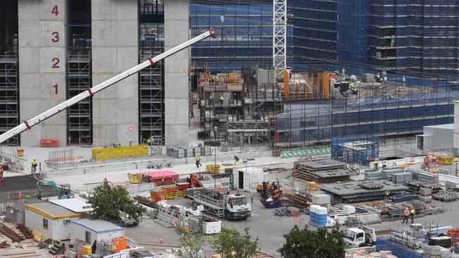 The new Barangaroo building site. Photo:Bob Barker.