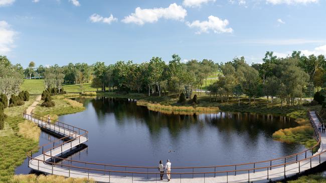 What it could look like ... an artist’s impression of plans for Wallacia Golf and Country Club.