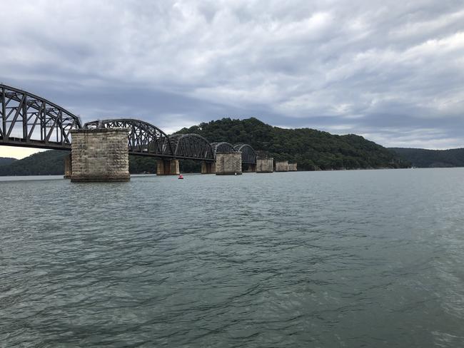 The Hawkesbury River railway bridge.