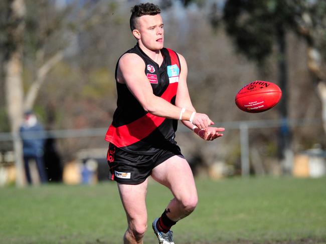 Ben Allan was one of Pascoe Vale’s best on Saturday. Picture: Jamie Morey