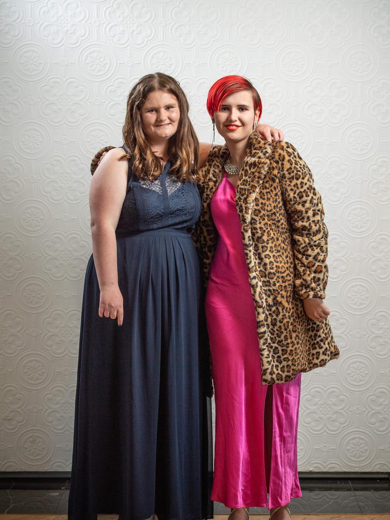 Shanai Hatton and Vivian Salter at the Nelson Park school graduation 2022. Picture: Brad Fleet